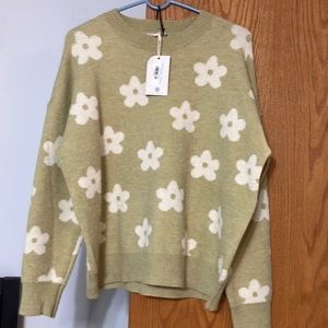 Mimosa small pistachio Finley sweater NWT